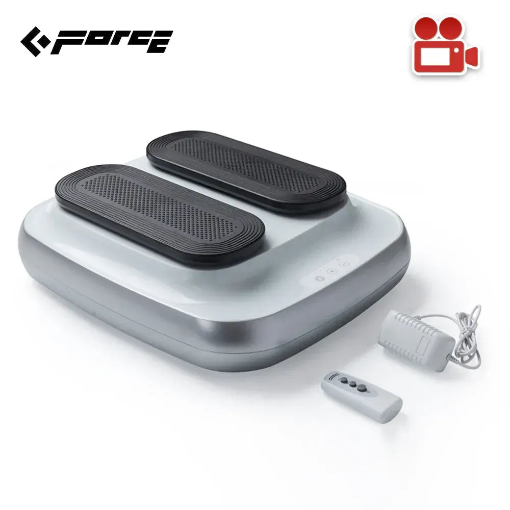 FORCE Portable Electric Circulation Leg Trainer Exerciser Machine With Remote Control Silver - Image 3