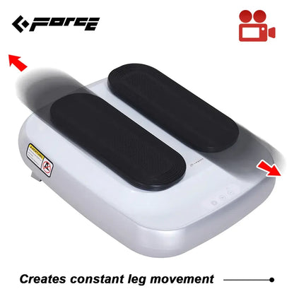FORCE Portable Electric Circulation Leg Trainer Exerciser Machine With Remote Control Silver - Image 4