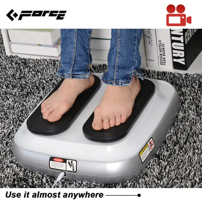 FORCE Portable Electric Circulation Leg Trainer Exerciser Machine With Remote Control Silver - Image 5