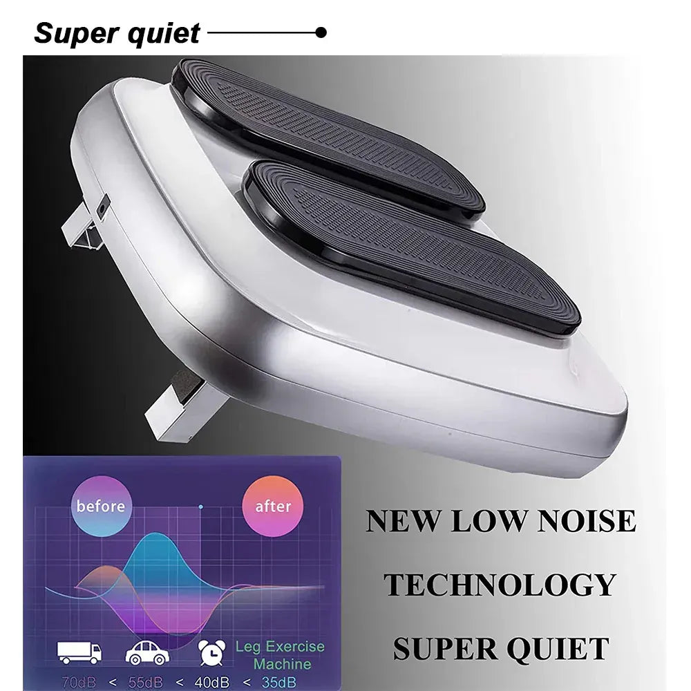 FORCE Portable Electric Circulation Leg Trainer Exerciser Machine With Remote Control Silver - Image 9