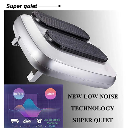 FORCE Portable Electric Circulation Leg Trainer Exerciser Machine With Remote Control Silver - Image 9