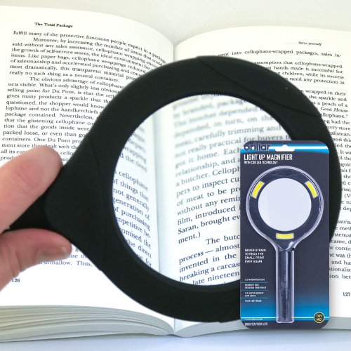 Brillar Light Up Magnifying Glass – Blue, 3× Magnification with COB LED Lighting - Image 5