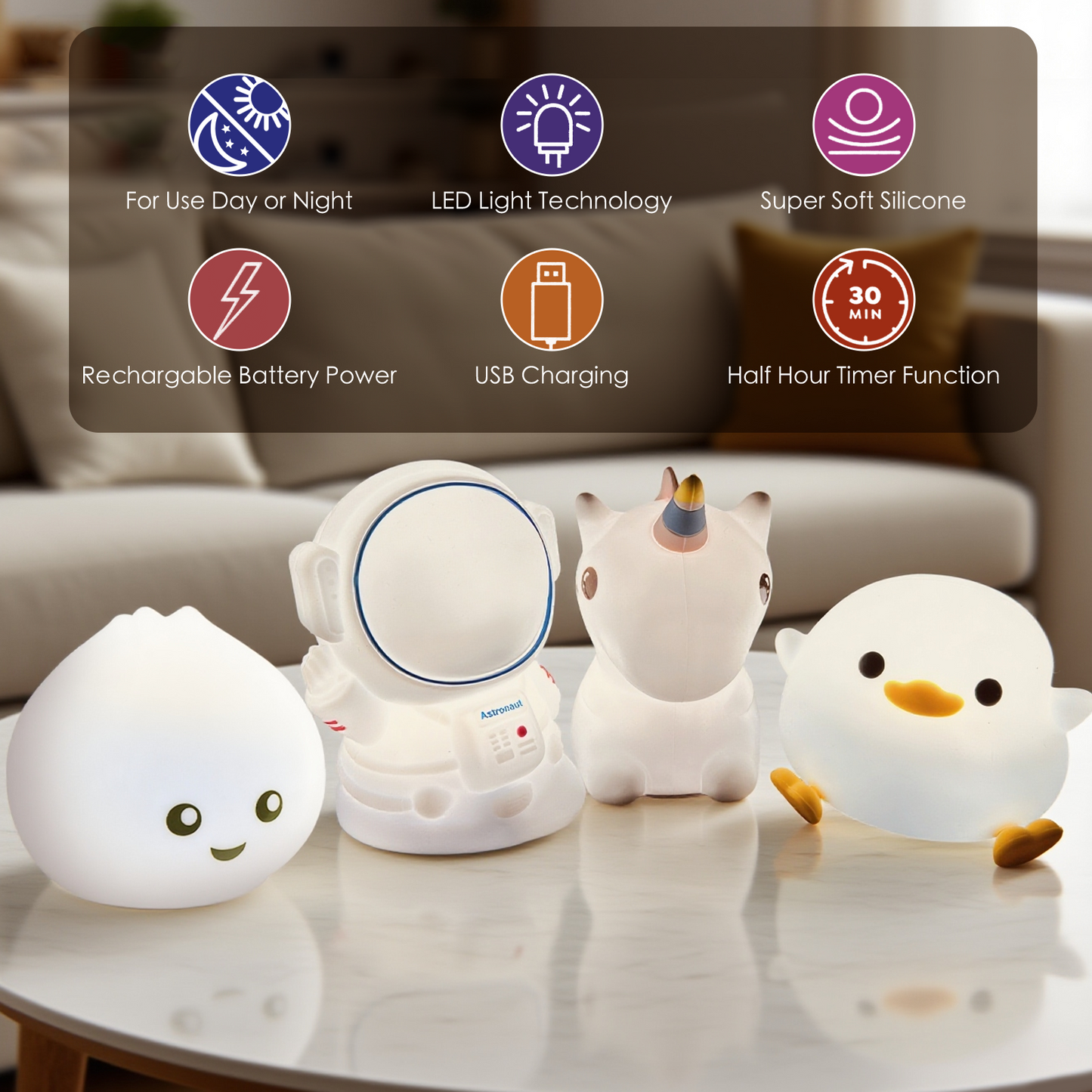 Squishy Uniconrn Night Light - Image 3