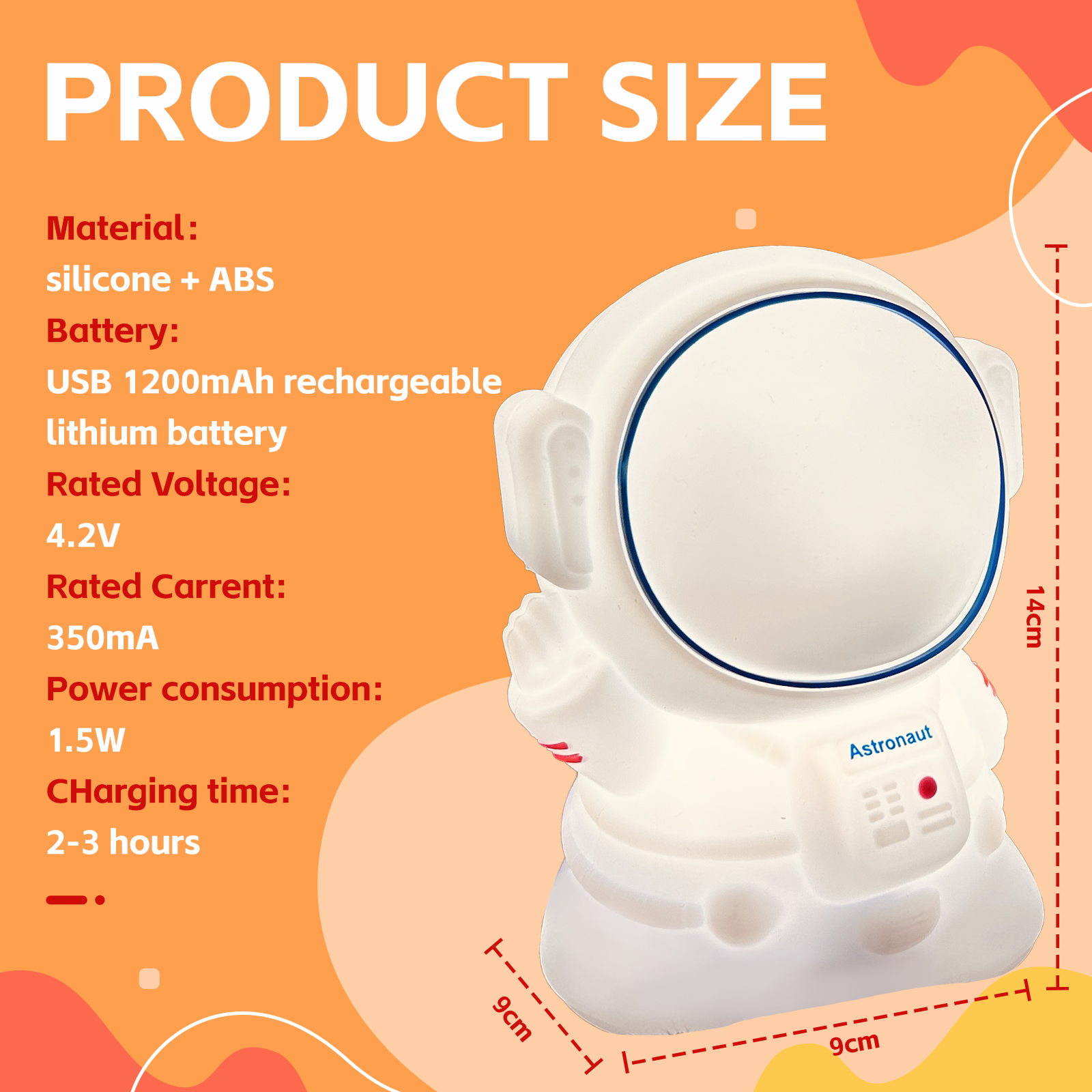 Squishy Astronaut Night Light - Image 4