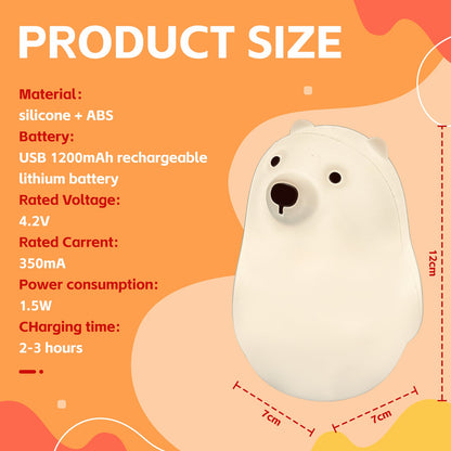 Squishy Polar Bear Night Light - Image 3