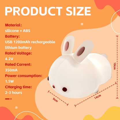 Squishy Cute Bunny Night Light - Image 4