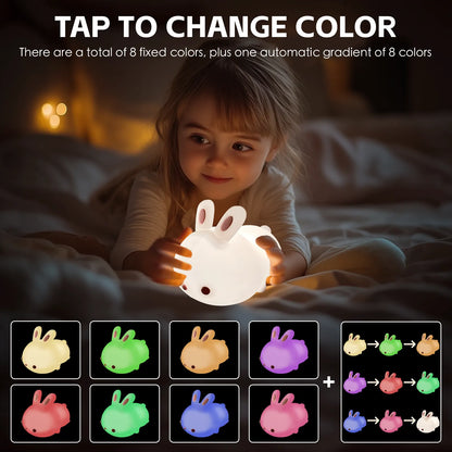 Squishy Cute Bunny Night Light - Image 5