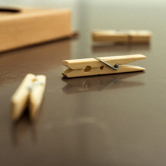 100 Pcs Eco Bamboo Clothes Pegs - Image 4