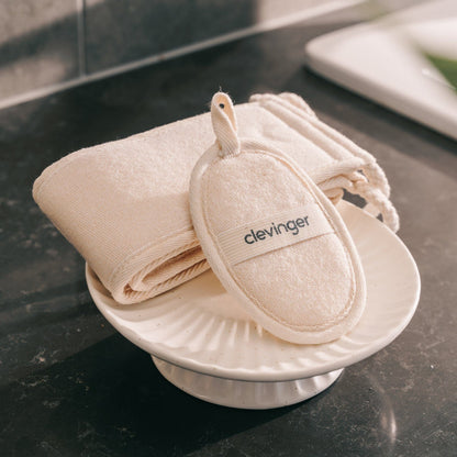 6 pcs Clevinger Eco Oval Facial Exfoliating Loofah – Biodegradable Skin Exfoliation Pads - Image 5