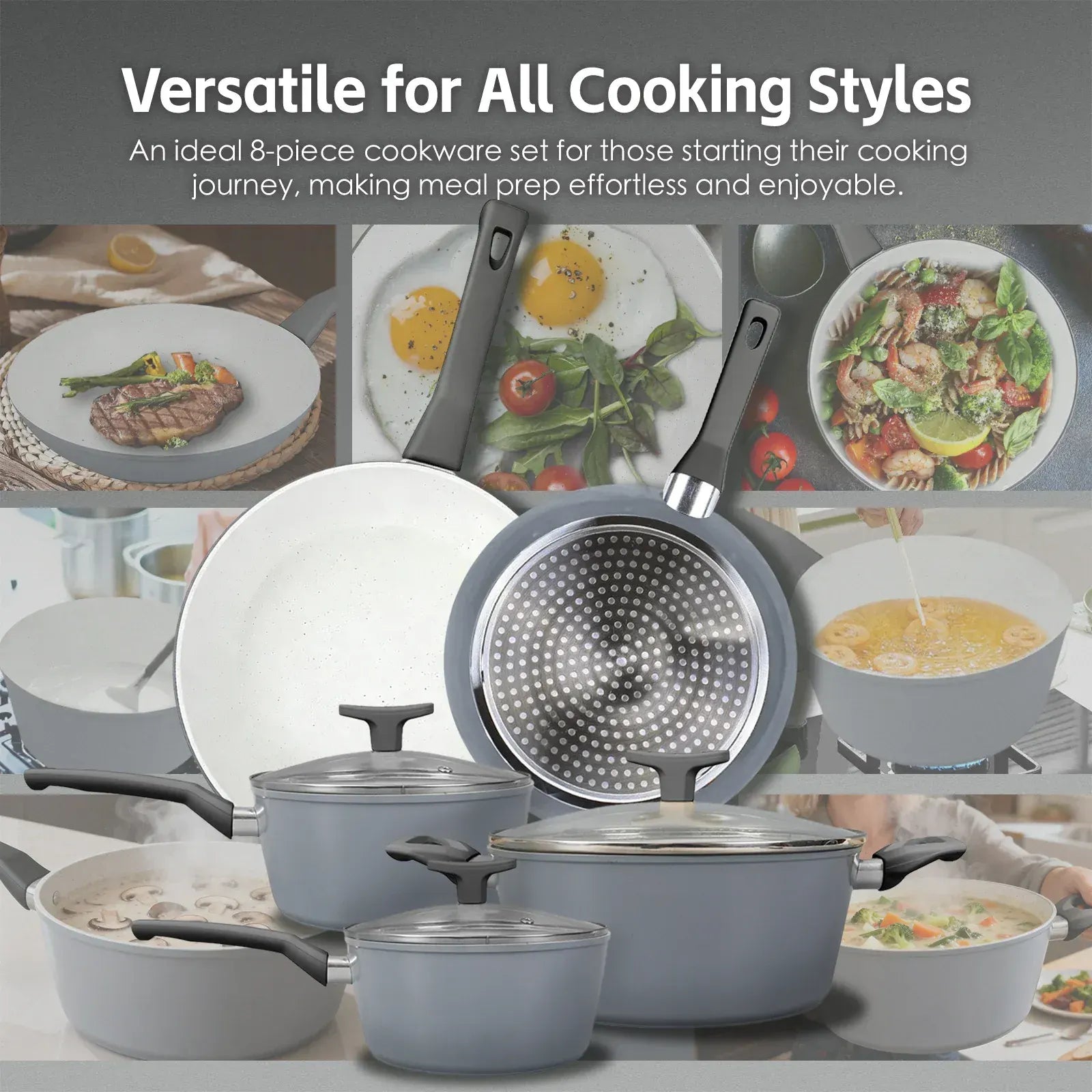 NON-STICK SAUCEPAN WITH LID - 20CM - Image 5