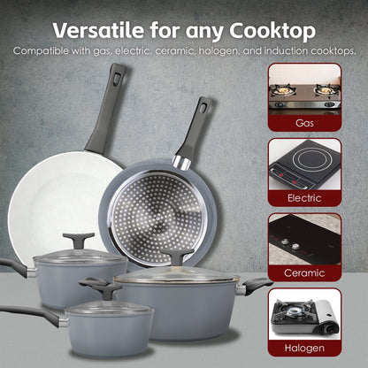 8 Pcs Clevinger Non-Stick Cookware Set - Image 2