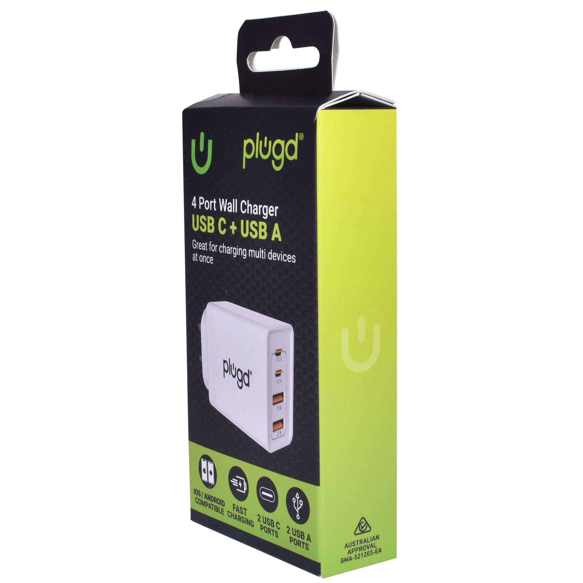 4 PORT  WALL CHARGER USB C+USB A - Image 4
