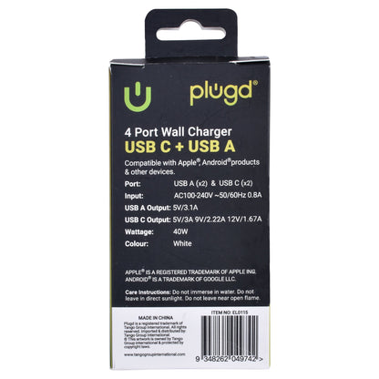 4 PORT  WALL CHARGER USB C+USB A - Image 5