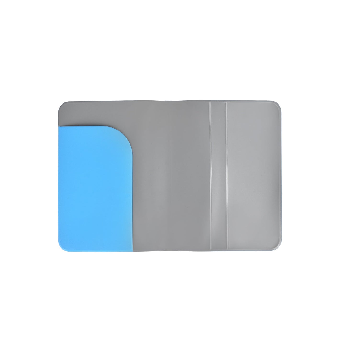 PVC Waterproof Wallet Travel Passport Holder-Blue - Image 3