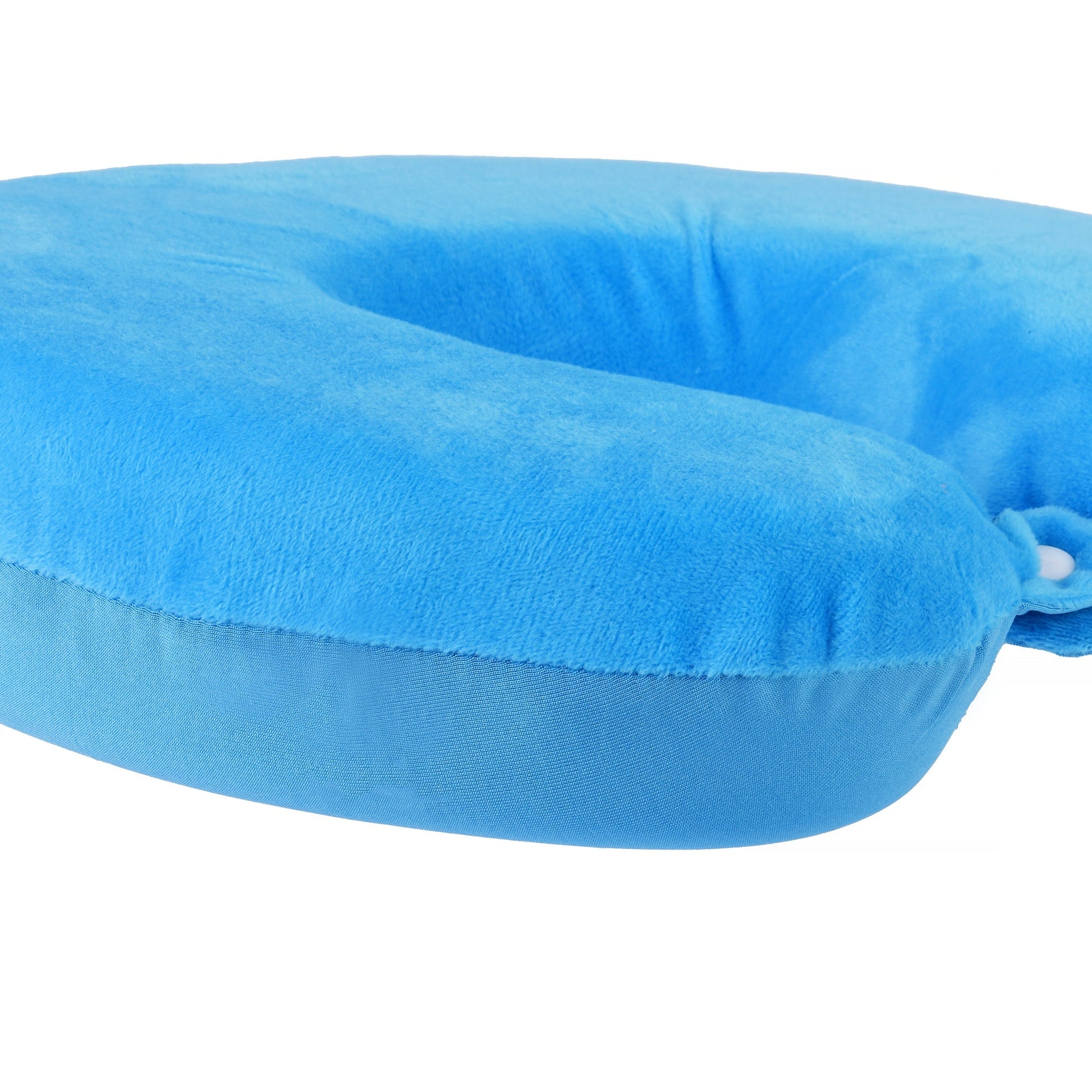 Deluxe Memory Foam Travel Pillow Blue - Image 2