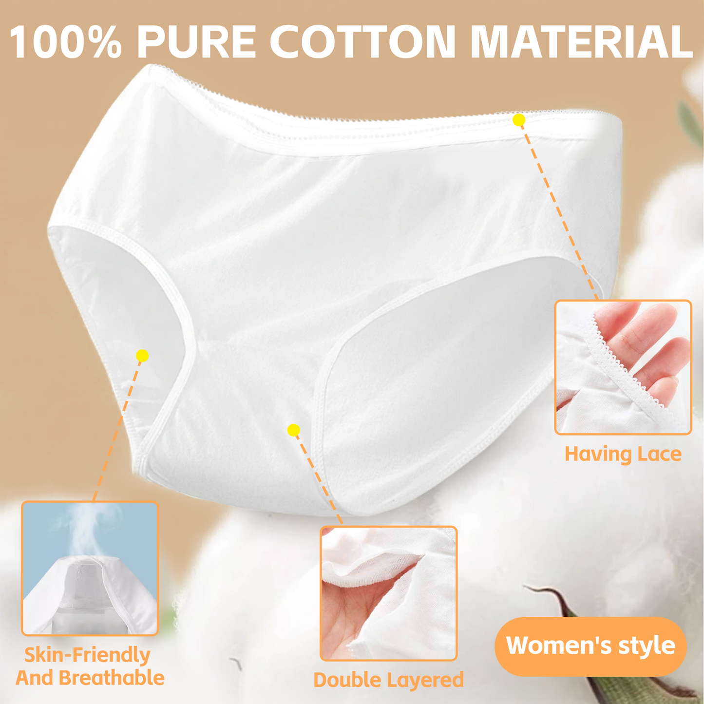 5 Pcs Women's Disposable Underware -L/XL - Image 4