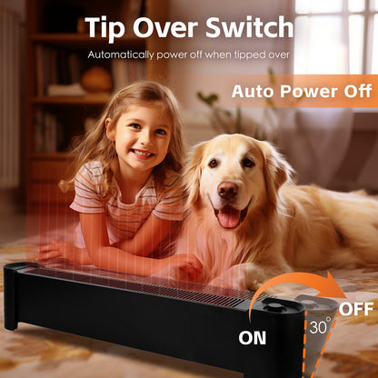 2200W Graphene Floor Electric Heater – Fast Heating, Energy-Efficient, Portable Indoor Heater - Image 3