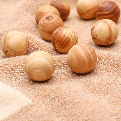 32 Pcs Living Today Cedar Wood Balls –  Scented Moth-Repellent Balls - Image 3