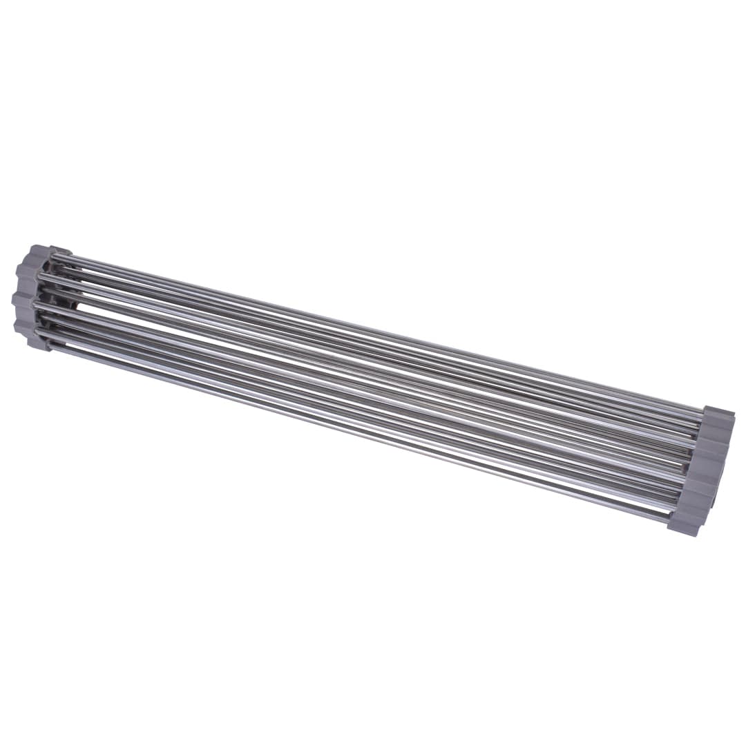 Silver Over Sink Draining Rack with Anti-Slip Grips - Image 4