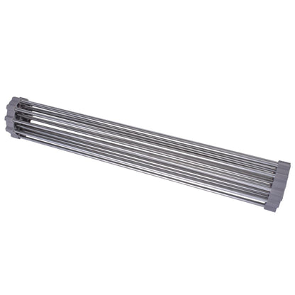 Silver Over Sink Draining Rack with Anti-Slip Grips - Image 4