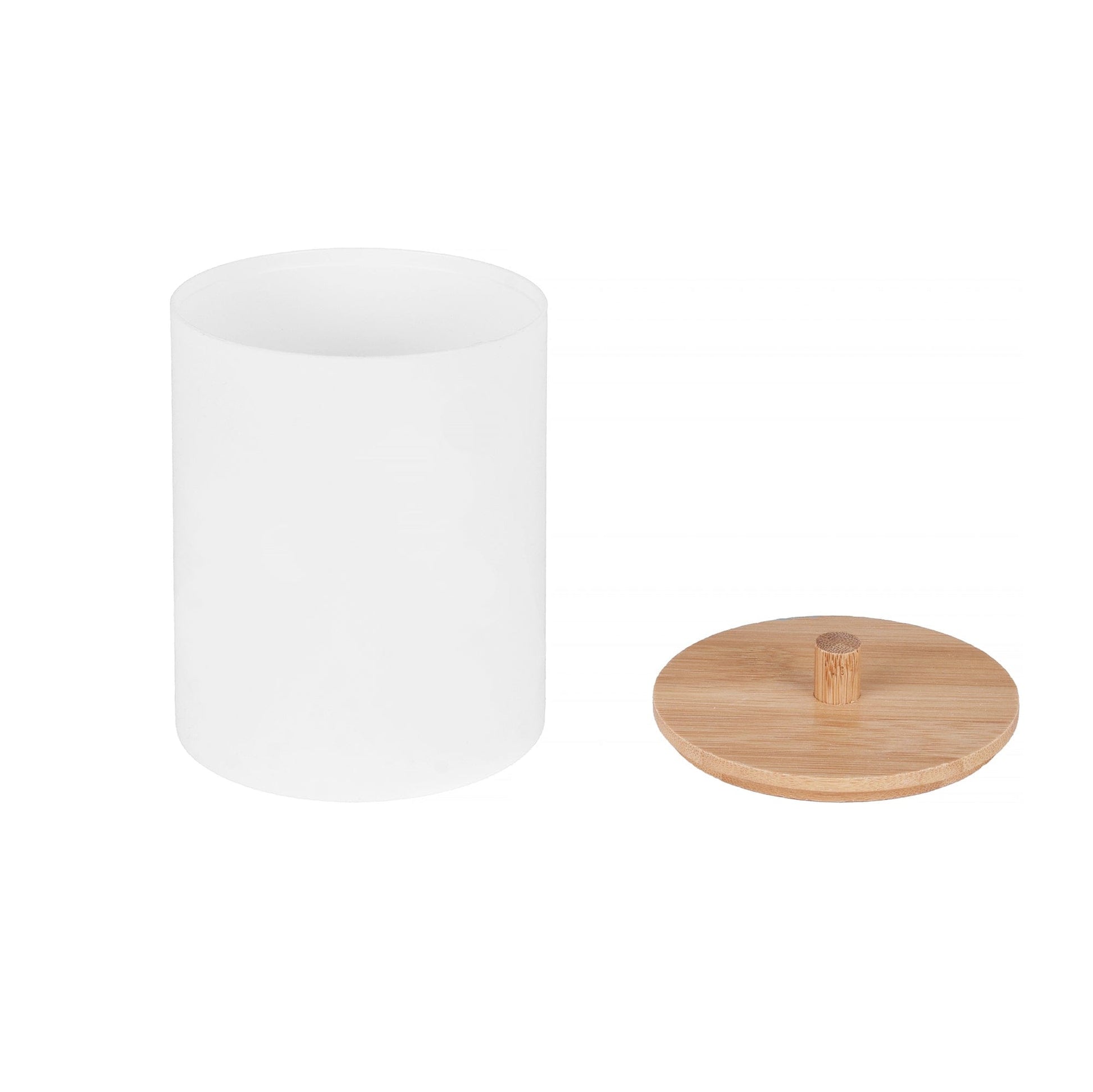 Bamboo Lid Cotton Swab Canister - Image 2