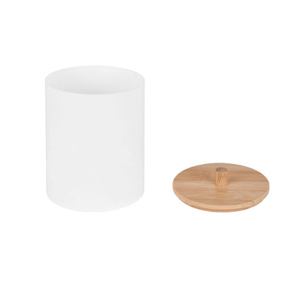 Bamboo Lid Cotton Swab Canister - Image 2