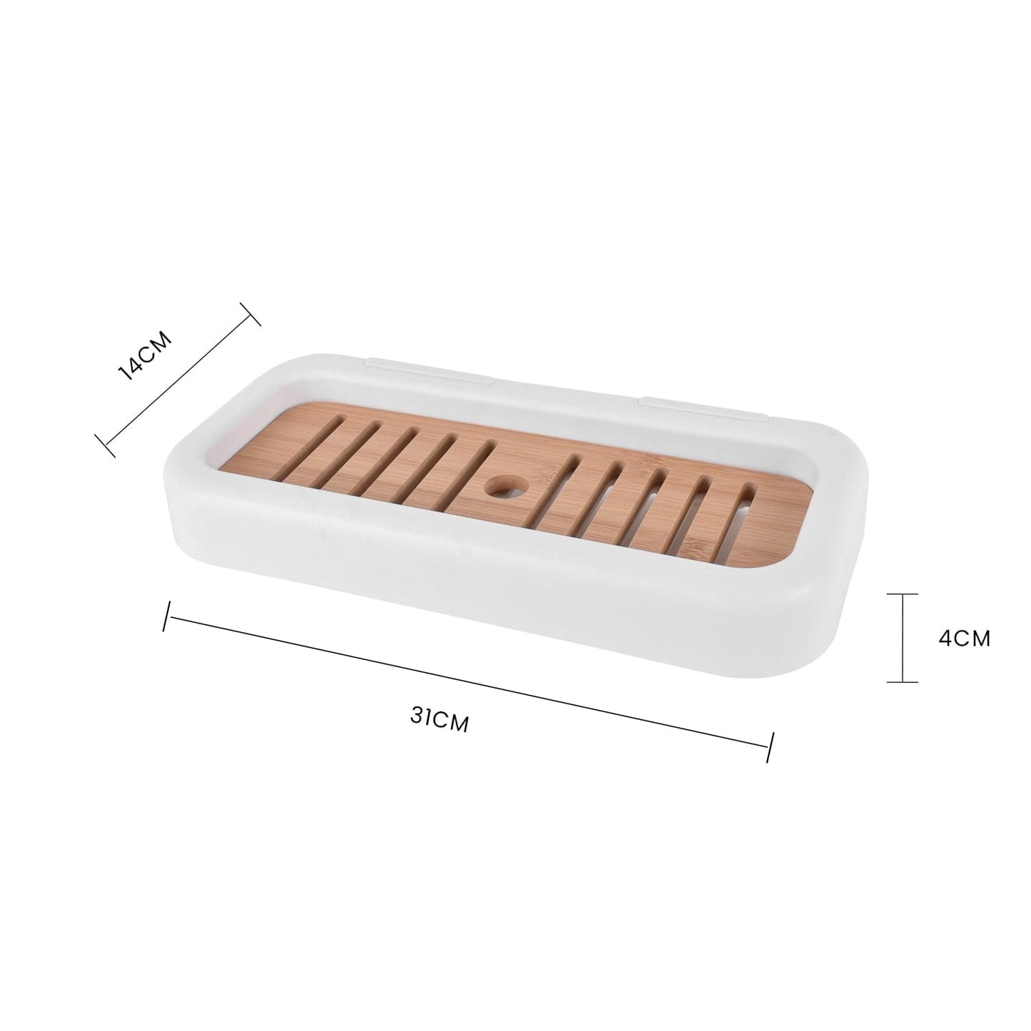 Bamboo Rack Shower Wall Caddy - Image 4