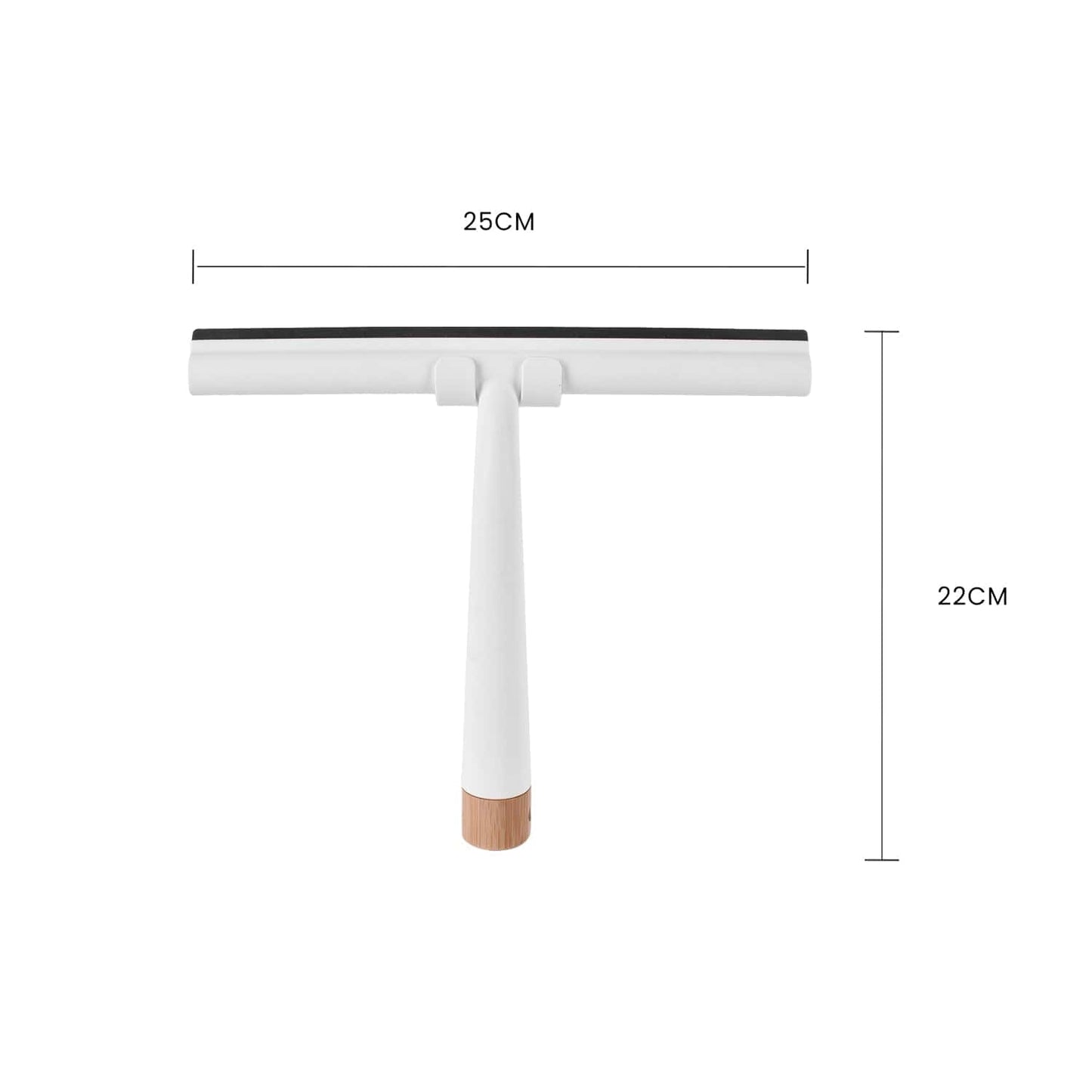 Bamboo Base Shower Squeegee with Holder - Image 3