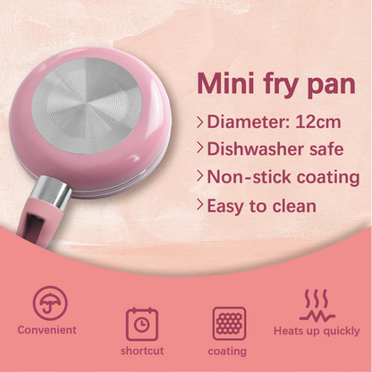 12cm Mini Non Stick Aluminium Frying Pan Round Egg Pan - Image 4