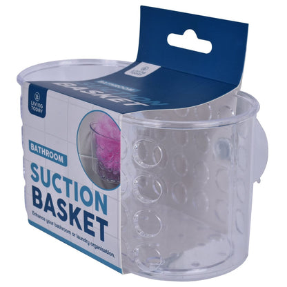 Small Shower Basket Soap Holder Kitchen Organizer with Suction Cups - Image 2