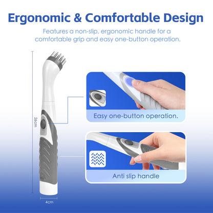 Battery Operated Scrubber Brush with 4 Interchangeable Heads - Image 4