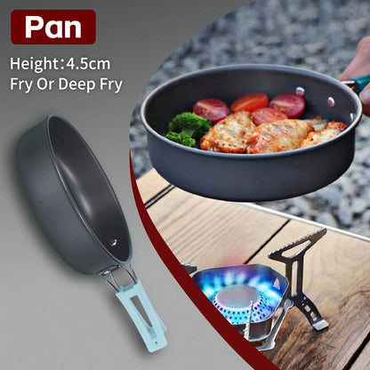 3Pcs Camping Cooking Set – Lightweight Anodised Aluminium Outdoor Cookware Kit with Heat-Resistant Handles - Image 4