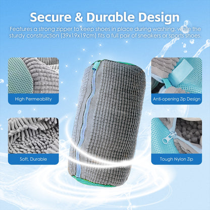 2Pcs Portable Shoe Washing Bag - Image 4
