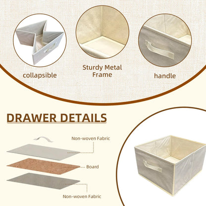 6 Drawer Bamboo Storage Chest - Image 4