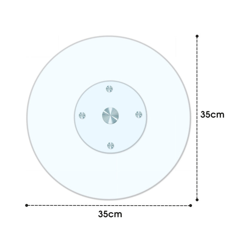 Tempered Glass Lazy Susan 35cm - Image 2