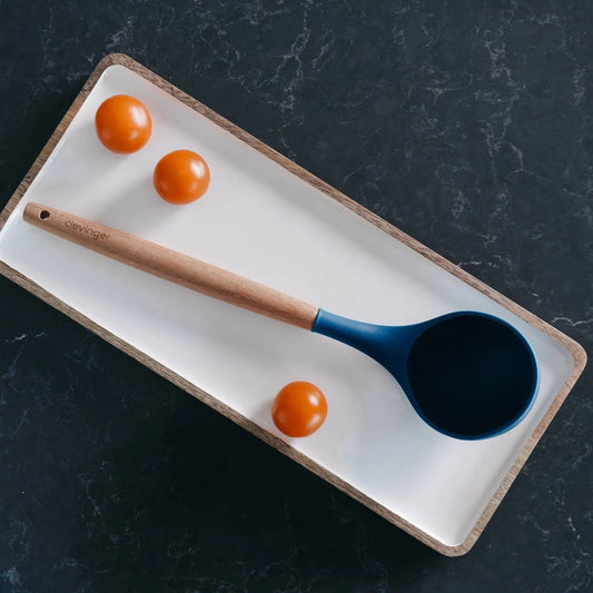 Beechwood & silicone ladle navy - Image 2