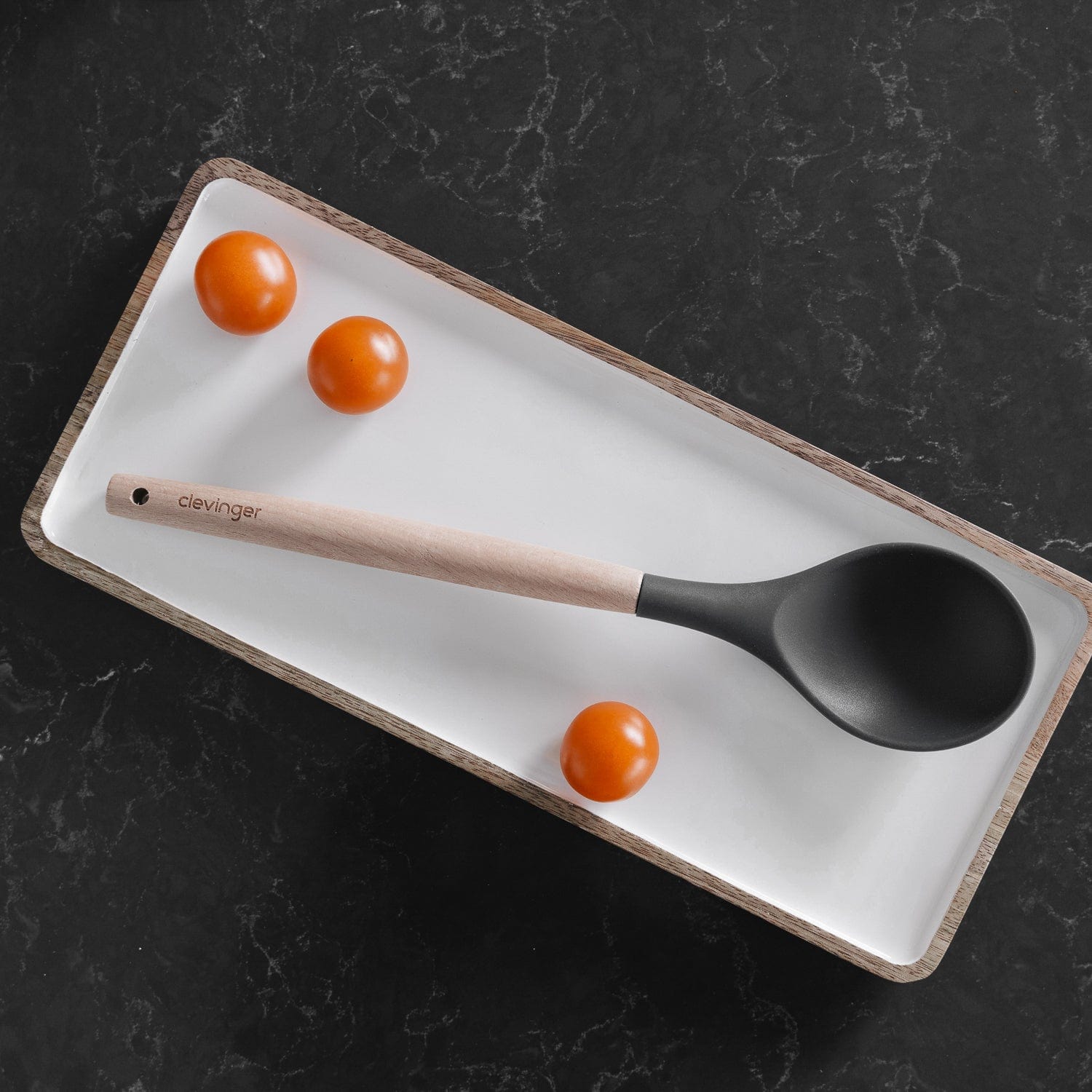 Beechwood & silicone spoon charcoal - Image 3
