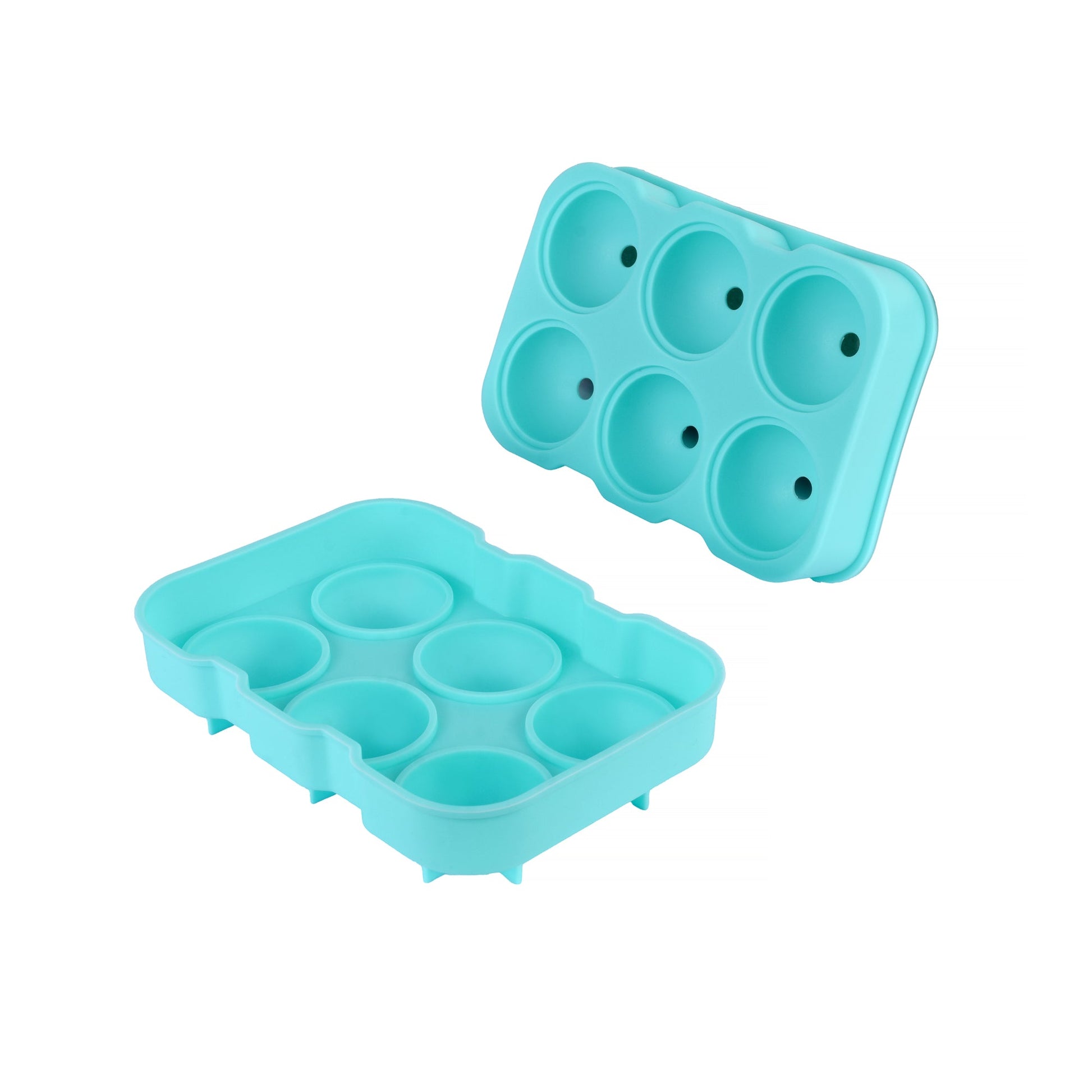 Easy Pop Silicone 6 Sphere Ice Cube Tray - Image 3