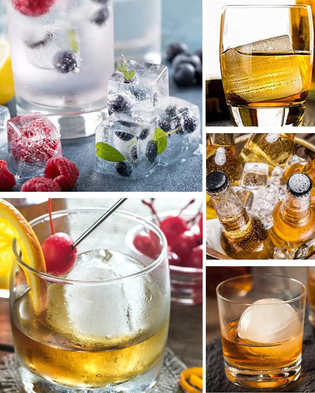 Easy Pop Silicone 6 Sphere Ice Cube Tray - Image 4