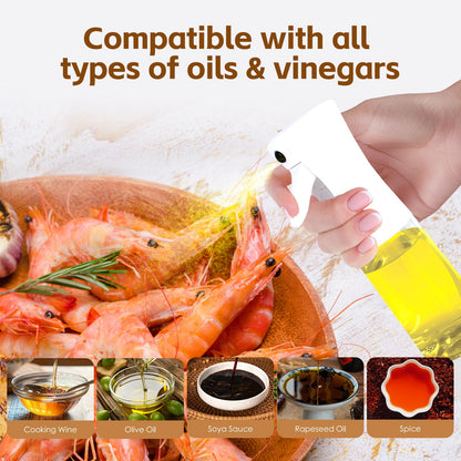 2 pk 200ml Refillable Oil Spray Bottles - Image 2