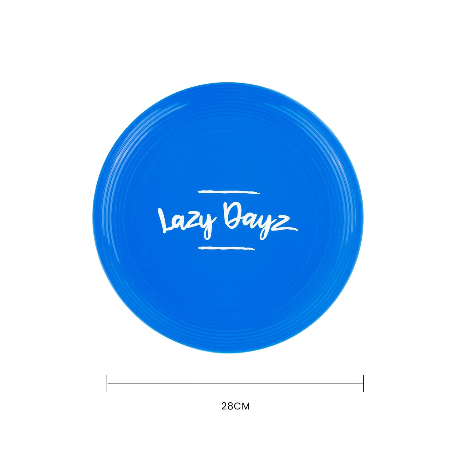 28cm Lazy Dayz Jumbo Neon Beach Frisbee - Blue - Image 3