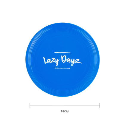28cm Lazy Dayz Jumbo Neon Beach Frisbee - Blue - Image 3