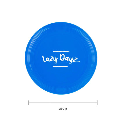 28cm Lazy Dayz Jumbo Neon Beach Frisbee - Blue - Image 3