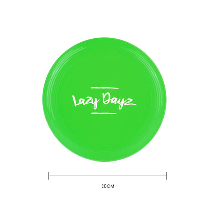 28cm Lazy Dayz Jumbo Neon Beach Frisbee - Green - Image 3