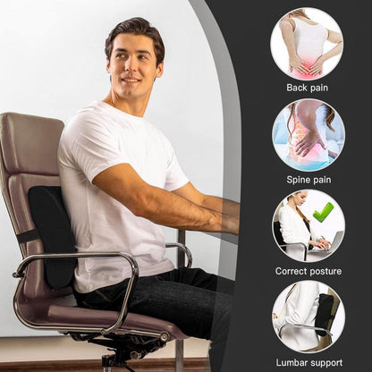Bamboo Memory Foam Lumbar Support Cushion - Image 3