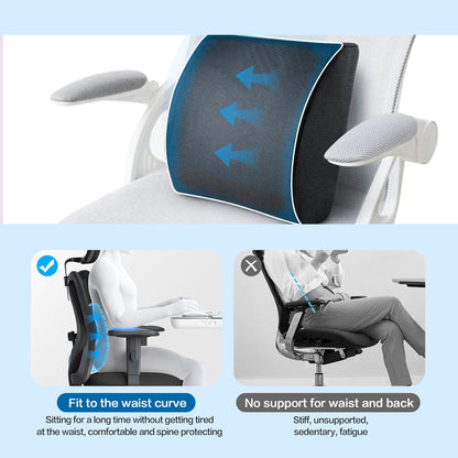 Bamboo Memory Foam Lumbar Support Cushion - Image 4