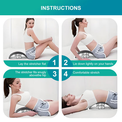 Adjustable Air Lumbar Spine Reliever – Inflatable Back Stretcher with Acupressure & Magnets - Image 2