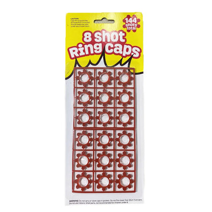 6 Cards of 8-Shot Ring Caps – 144 Shots Each, Total 684 Shots – Toy Gun Cap Refills - Image 4