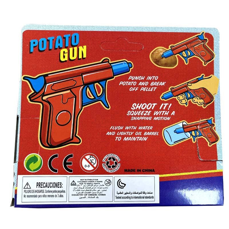 Classic Spud Gun Toy Plastic - Shoot Potatoes Across the Yard! - Image 4