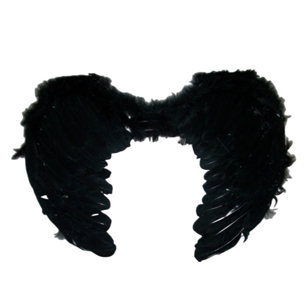 Large feather angel wings assorted colours - Black - Image 3